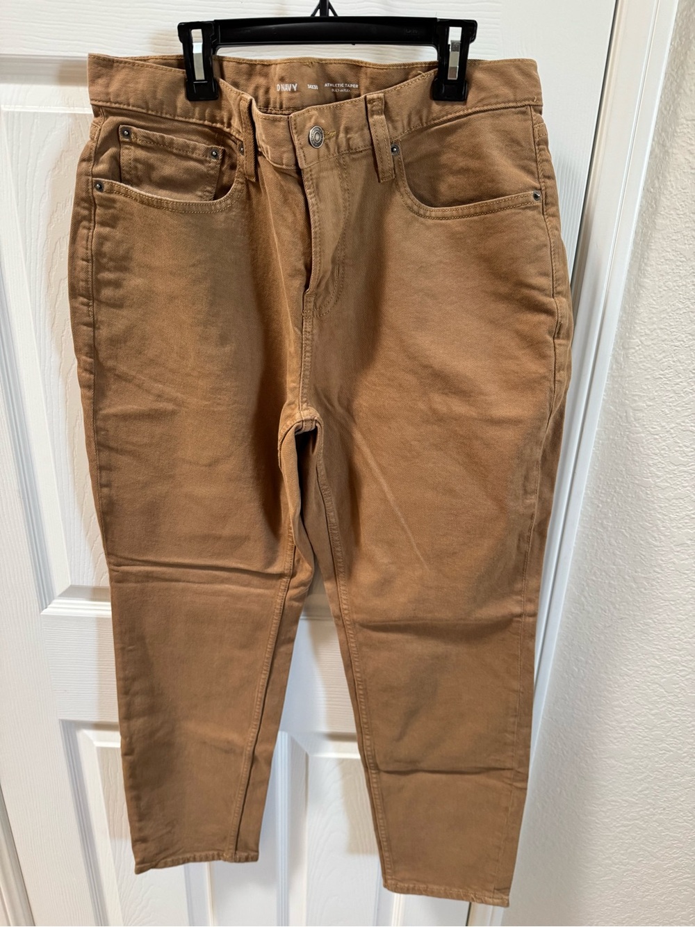Old Navy Men's camel athletic taper Jeans in Brown Tan
